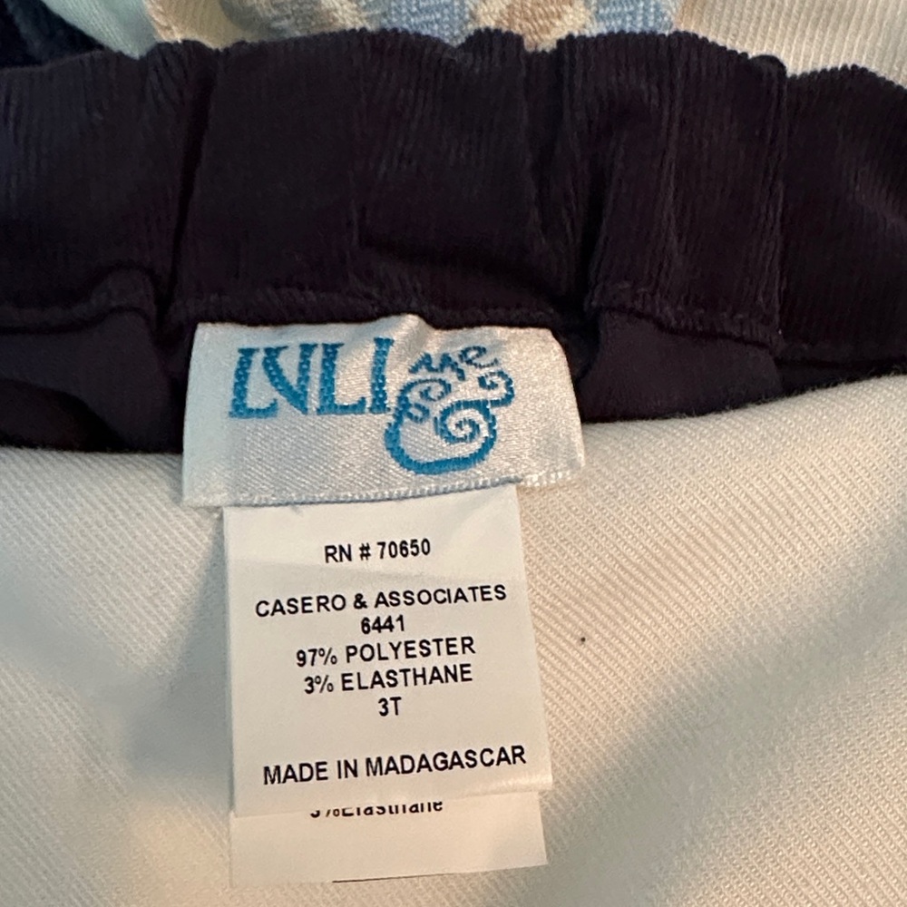 Luli & Me Boys Navy and White Romper Ensemble - Picture 7 of 7